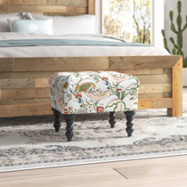 Tapestry ottoman store